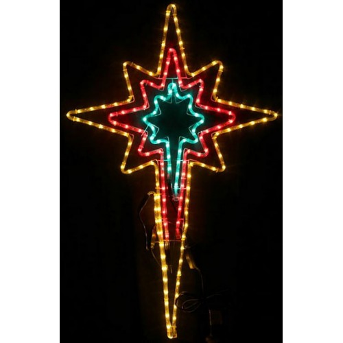 Nativity Star LED Christmas Motif Rope Lights (RED, Green ,Yellow)